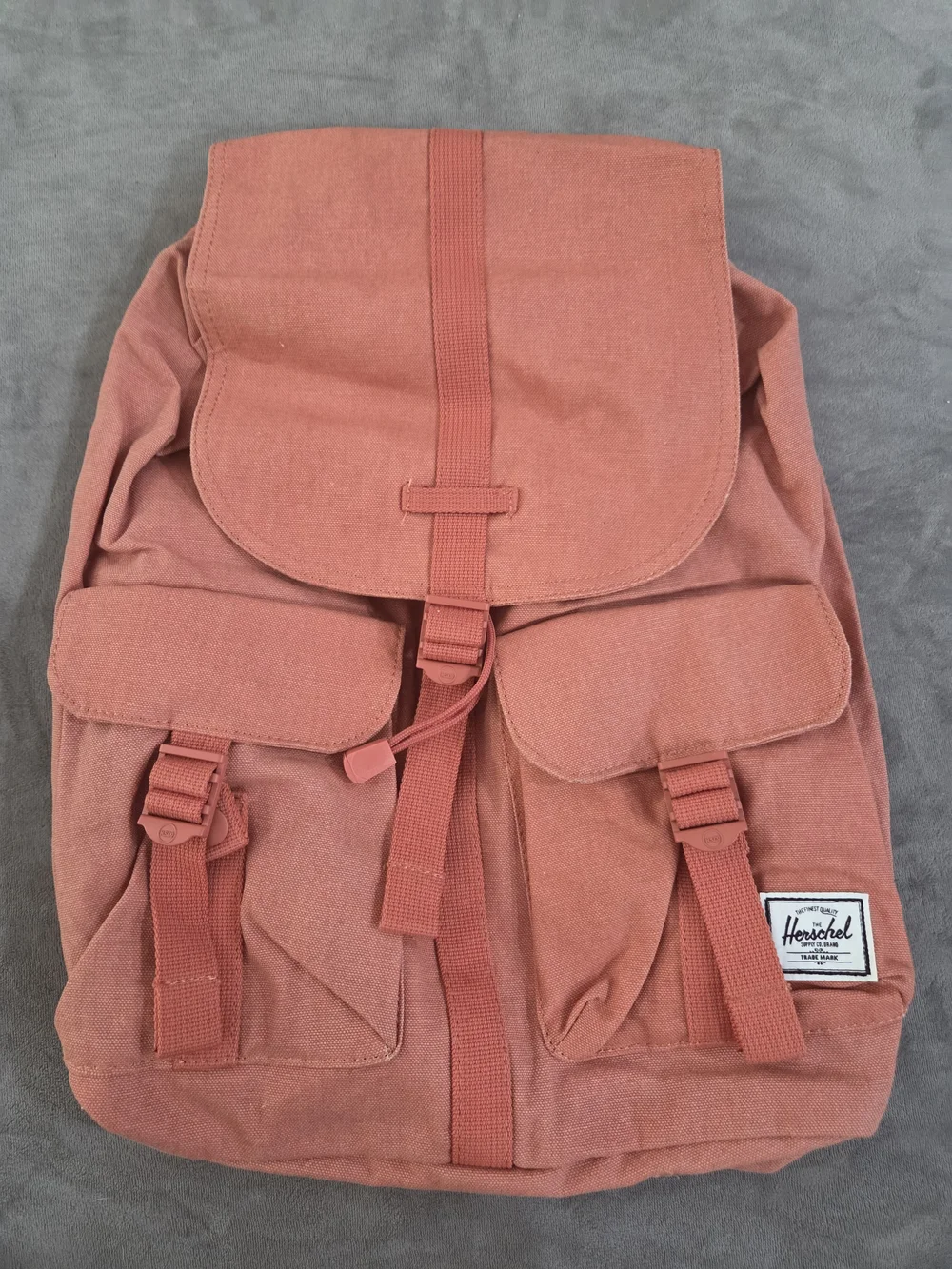 Herschel Dawson Unisex One Size Apricot Brandy Canvas Casual Backpack 10233-0252